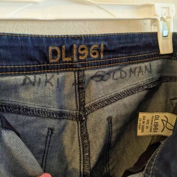 DL1961 Grace Jeans Womens Size 29 Dark Wash High Rise Straight Leg Stretch Denim - Picture 9 of 15